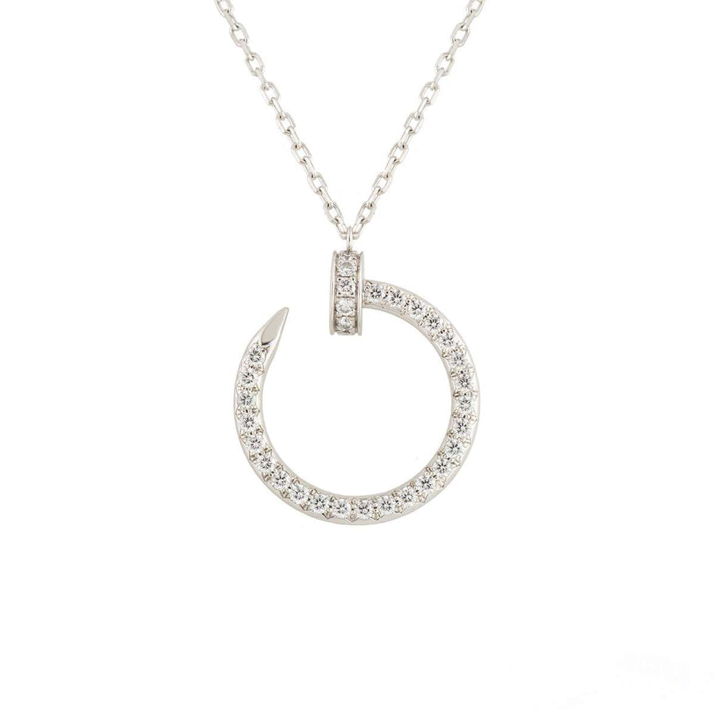 ⭐Miroze JUSTE NECKLACE SILVER DIAMONDS