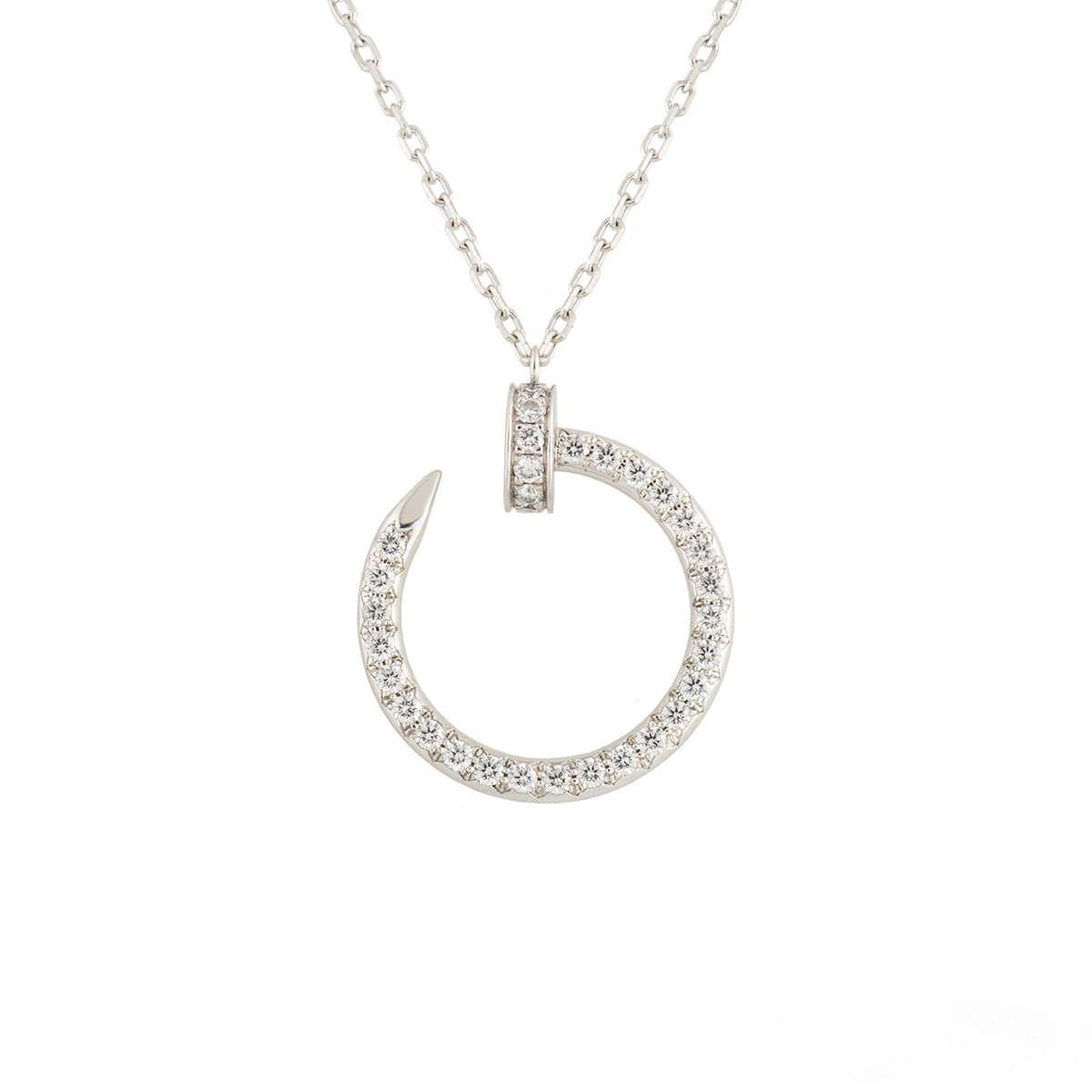 ⭐Miroze JUSTE NECKLACE SILVER DIAMONDS