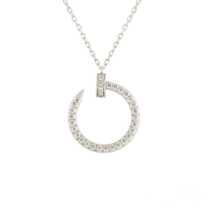 [⭐Miroze]JUSTE NECKLACE SILVER DIAMONDS