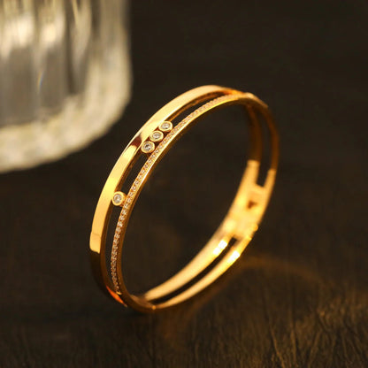 [⭐Miroze]Move Romane Diamond Bangle Bracelet