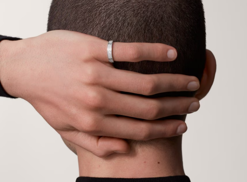 [⭐Miroze]LOVE RING 4mm-wide full-diamond ring silver