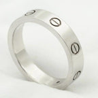 ⭐Miroze LOVE RING 4MM 1 DIAMOND SILVER