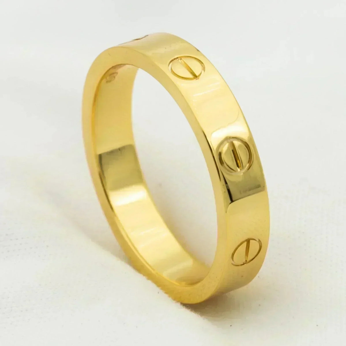 ⭐Miroze LOVE RING 4MM 1 DIAMOND GOLD