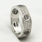 ⭐Miroze LOVE RING 5.5MM DIAMONDS PAVED CERAMIC