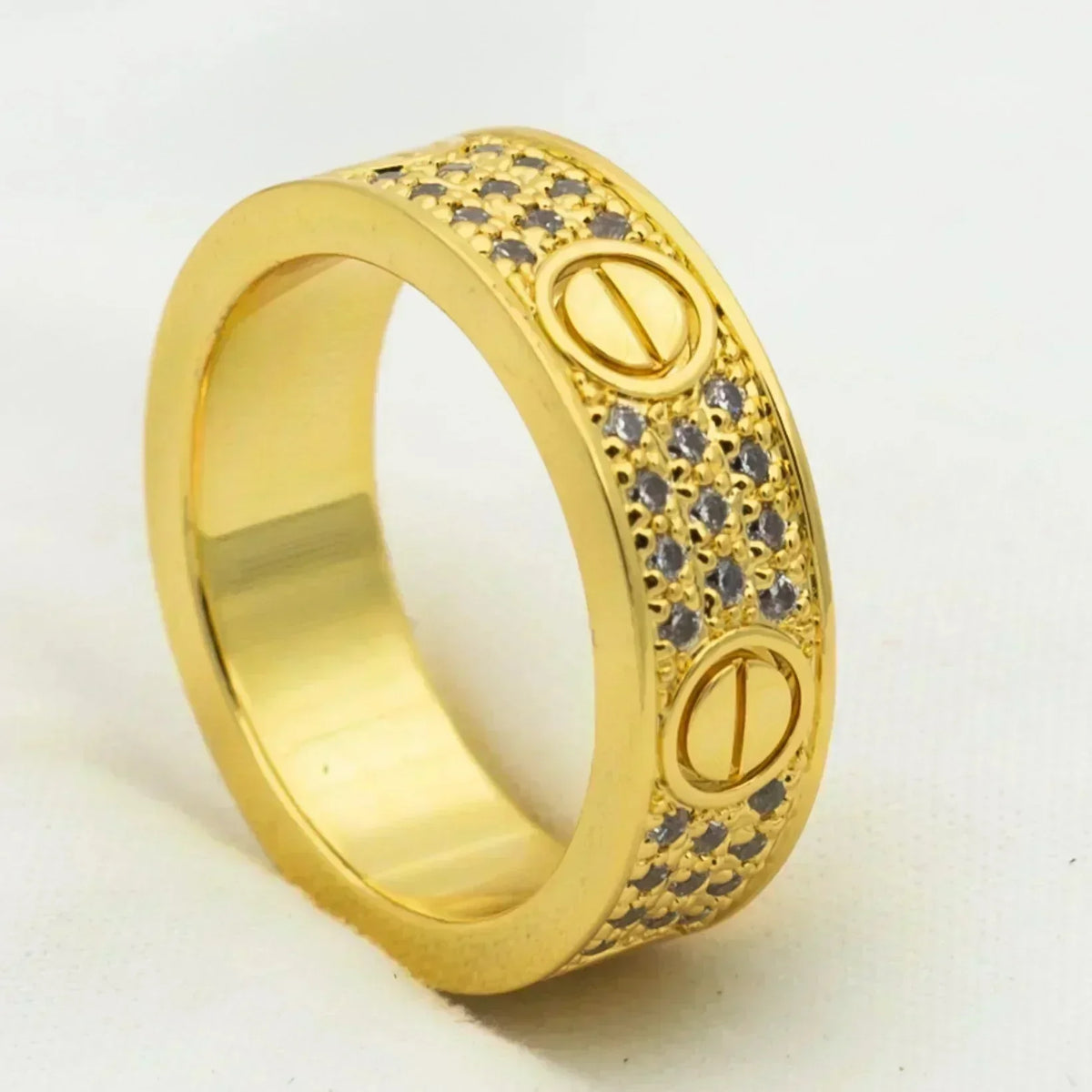 [⭐Miroze]LOVE RING 5.5MM DIAMONDS PAVED