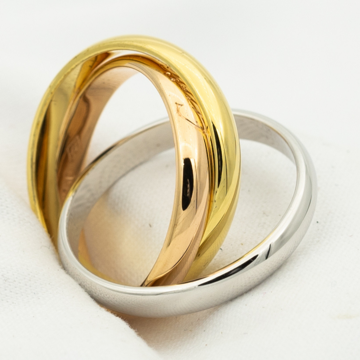 ⭐Miroze TRINITY RING GOLD PINK GOLD SILVER