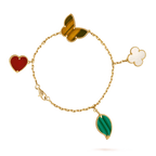 ⭐Miroze LUCKY SPRING 5 MOTIF GOLD BRACELET