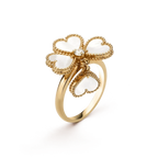 ⭐Miroze SWEET CLOVER WHITE MOP RING