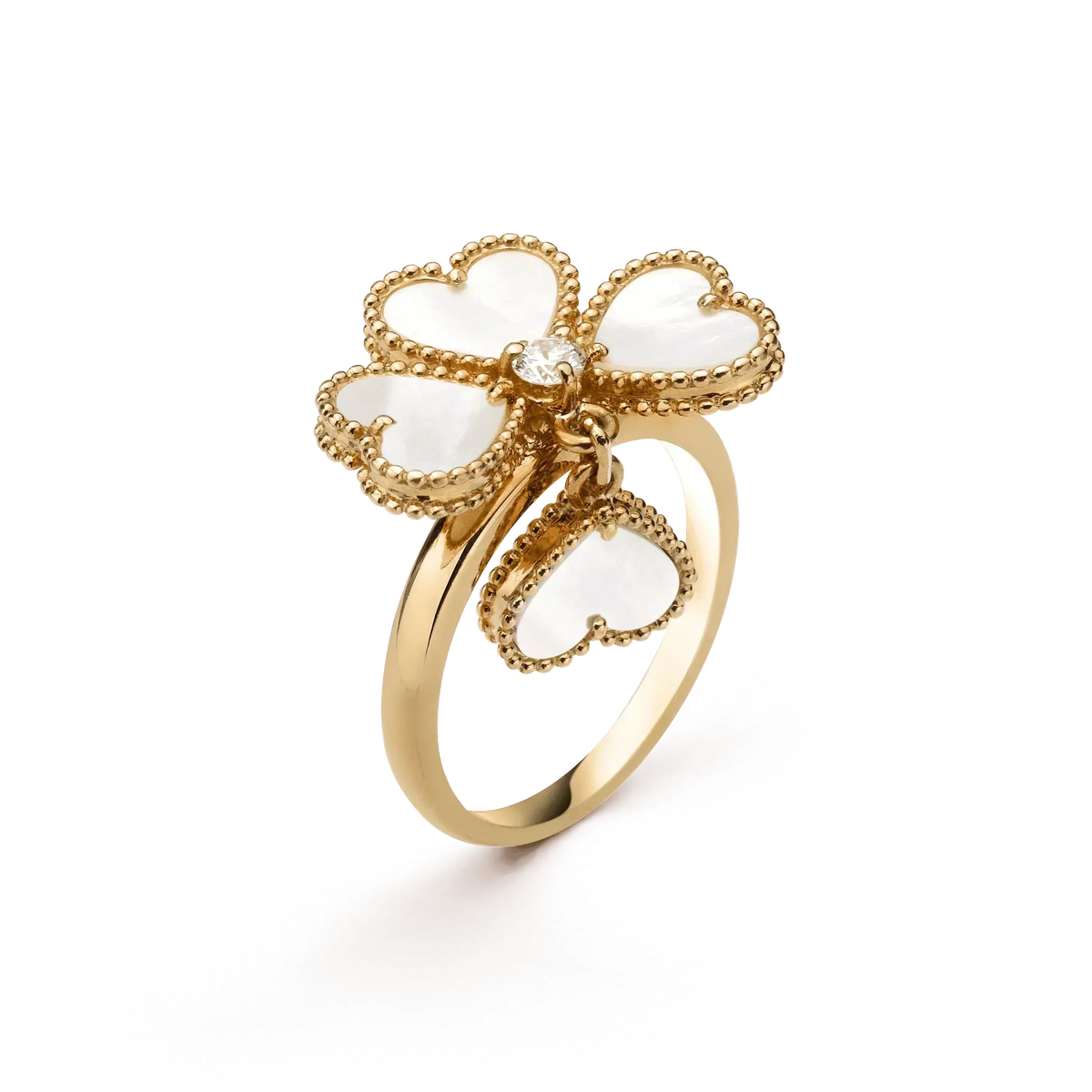 ⭐Miroze SWEET CLOVER WHITE MOP RING