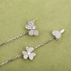 ⭐Miroze FRIVOLE SILVER 9 FLOWERS NECKLACE