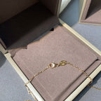 ⭐Miroze JEUX DE PINK GOLD DIAMOND NECKLACE