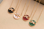 ⭐Miroze JEUX DE ROSE GOLD DIAMOND NECKLACE
