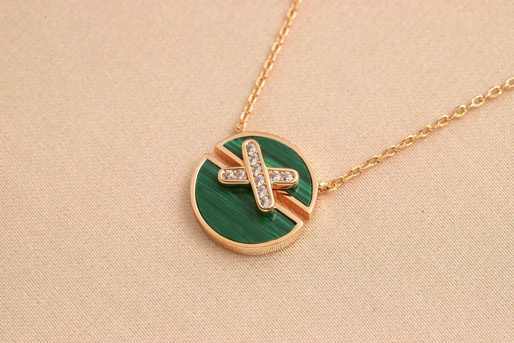 ⭐Miroze JEUX DE ROSE GOLD DIAMOND NECKLACE