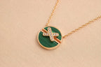 ⭐Miroze JEUX DE ROSE GOLD DIAMOND NECKLACE