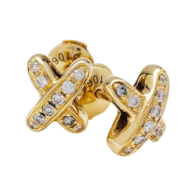 ⭐Miroze JEUX DE GOLD DIAMOND EARRINGS