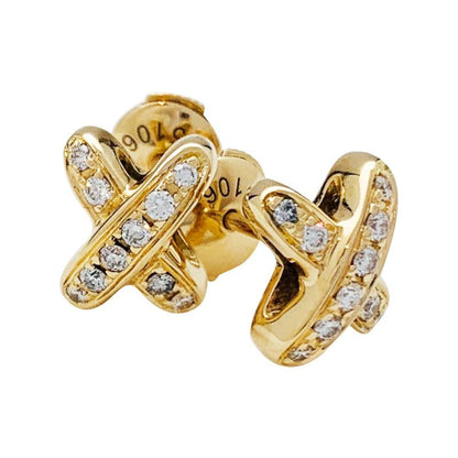 [⭐Miroze]JEUX DE GOLD DIAMOND EARRINGS