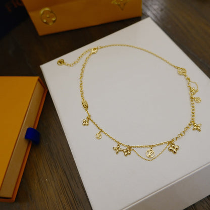 [⭐Miroze]BLOOMING SUPPLE NECKLACE BRASS