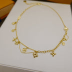 ⭐Miroze BLOOMING SUPPLE NECKLACE BRASS