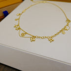 ⭐Miroze BLOOMING SUPPLE NECKLACE BRASS