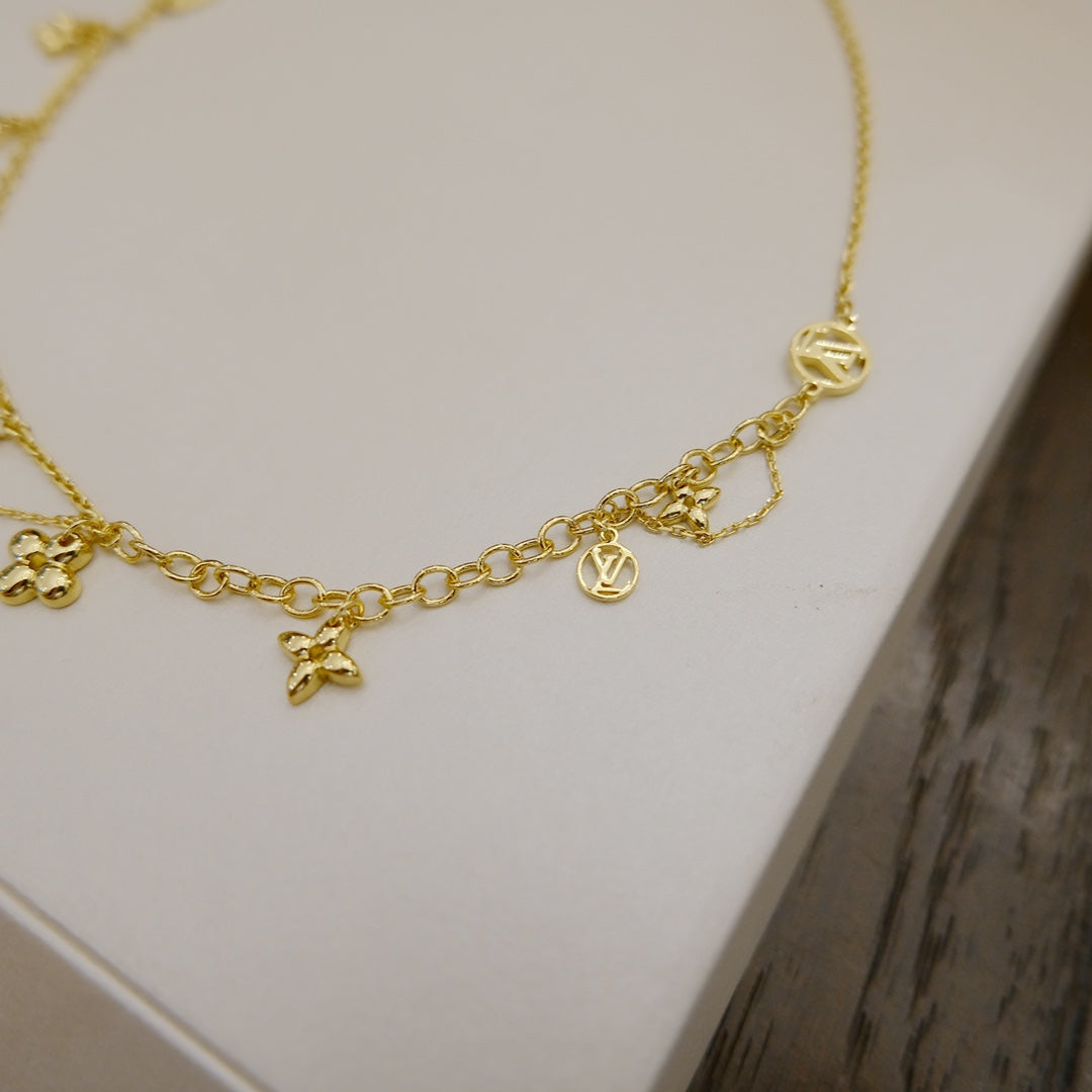 [⭐Miroze]BLOOMING SUPPLE NECKLACE BRASS