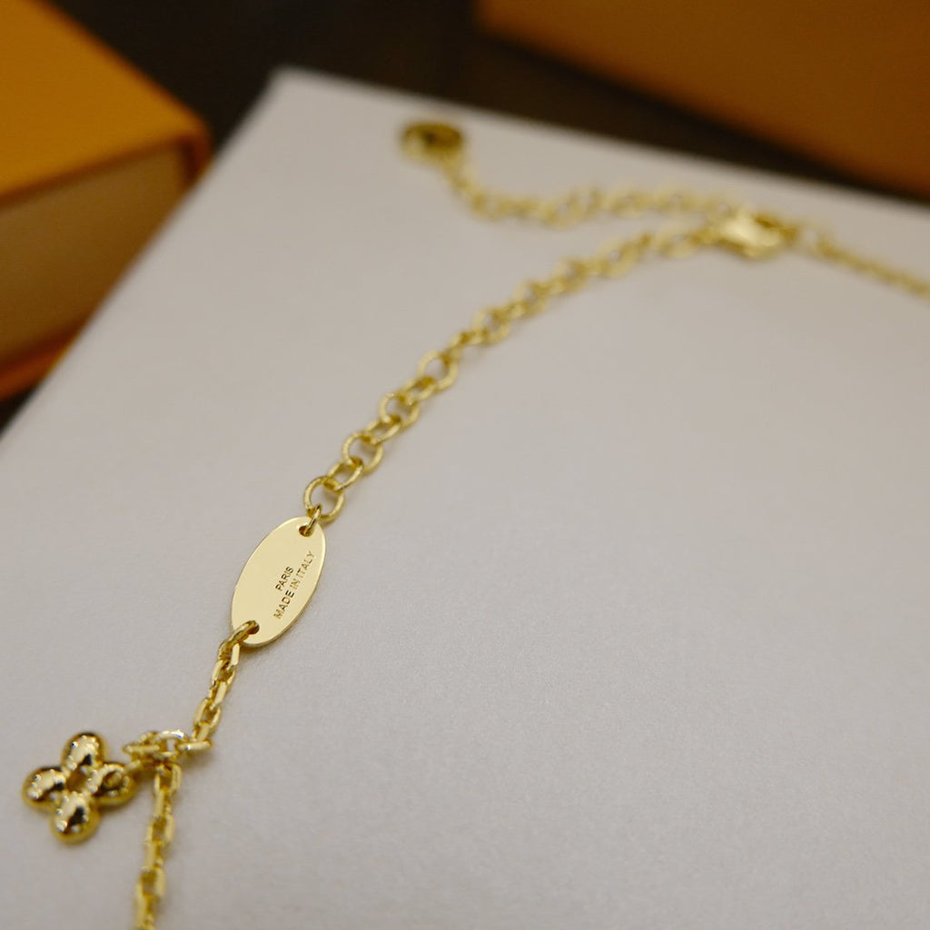 ⭐Miroze BLOOMING SUPPLE NECKLACE BRASS