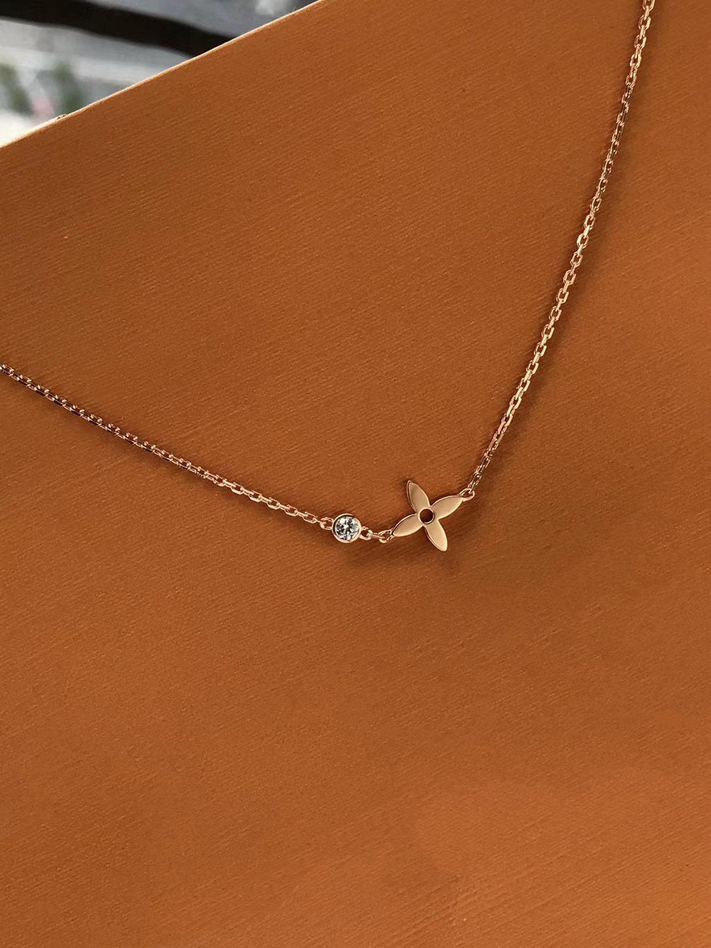 ⭐Miroze BLOSSOM PENDANT PINK GOLD AND DIAMOND