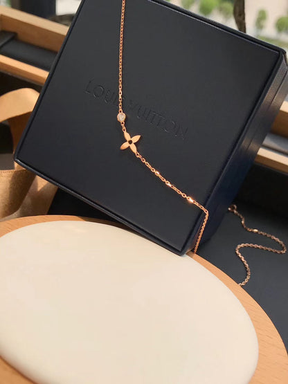 [⭐Miroze]BLOSSOM PENDANT PINK GOLD AND DIAMOND