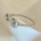 [⭐Miroze]MY TWIN TOI & MOI SILVER DIAMOND RING