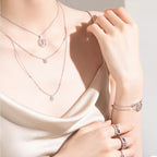 [⭐Miroze]LUCKY MOVER PM PAVED NECKLACE
