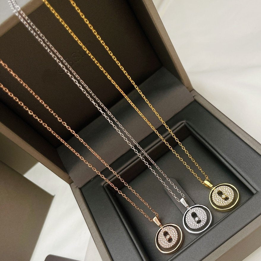 [⭐Miroze]LUCKY MOVER PM PAVED NECKLACE