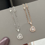 [⭐Miroze]JOY HEART DIAMOND NECKLACE