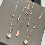 [⭐Miroze]JOY HEART DIAMOND NECKLACE