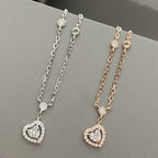 [⭐Miroze]JOY HEART DIAMOND NECKLACE