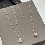 [⭐Miroze]JOY HEART DIAMOND NECKLACE