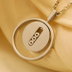 [⭐Miroze]LUCKY MOVE MM SILVER DIAMOND NECKLACE