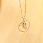 [⭐Miroze]LUCKY MOVE MM SILVER DIAMOND NECKLACE