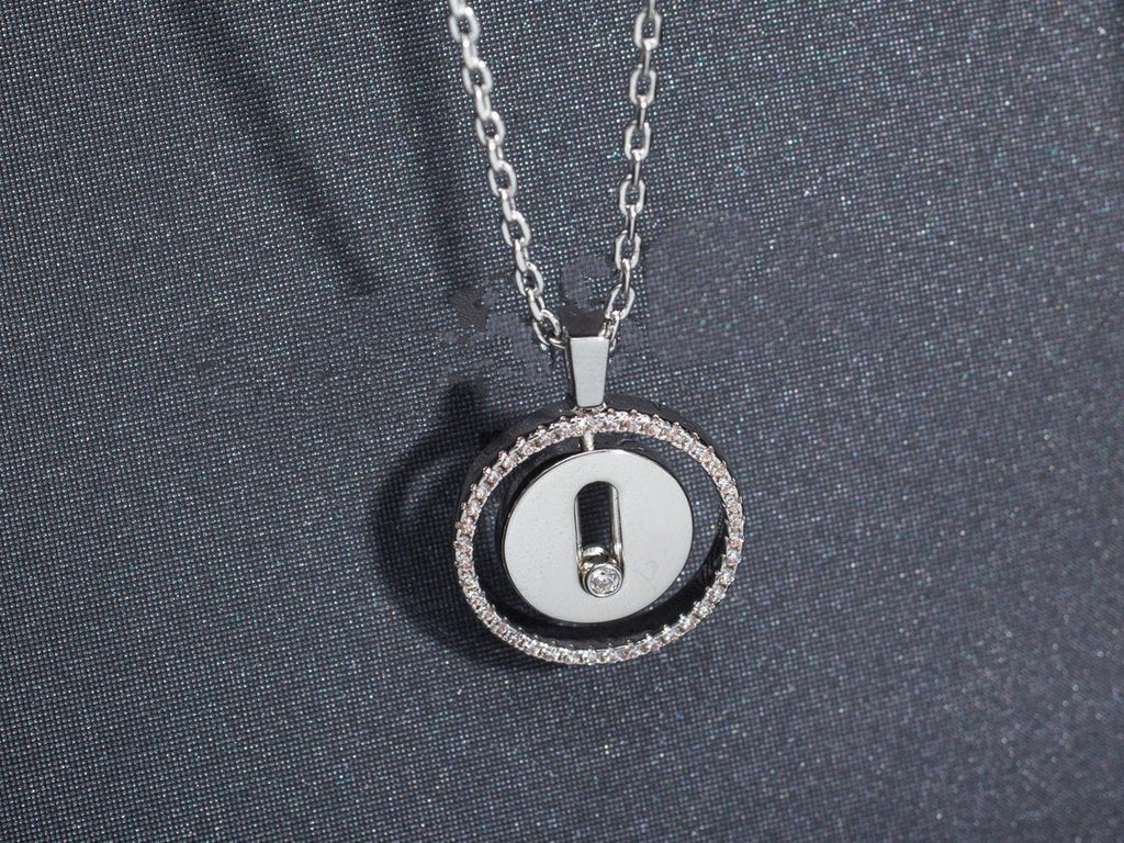 [⭐Miroze]LUCKY MOVE PM NECKLACE SILVER DIAMOND