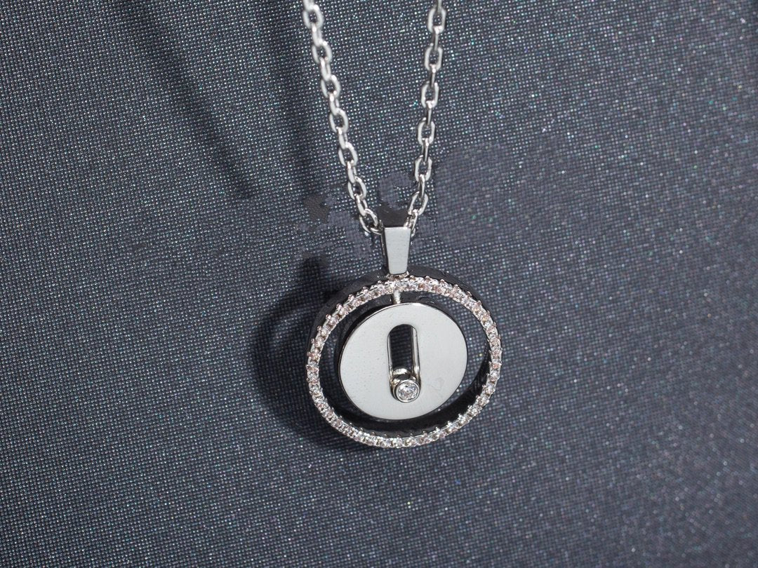 [⭐Miroze]LUCKY MOVE PM NECKLACE SILVER DIAMOND