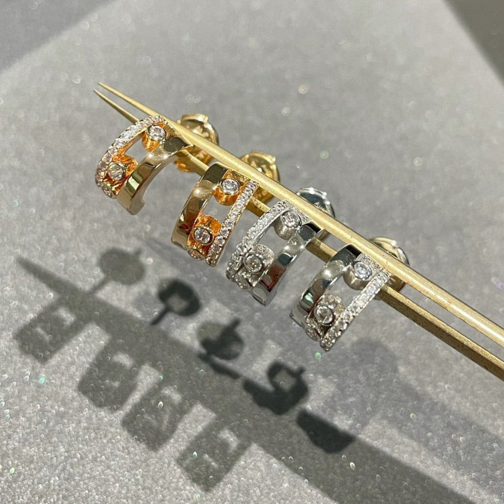 [⭐Miroze]MOVE ROMANE EARRINGS DIAMOND
