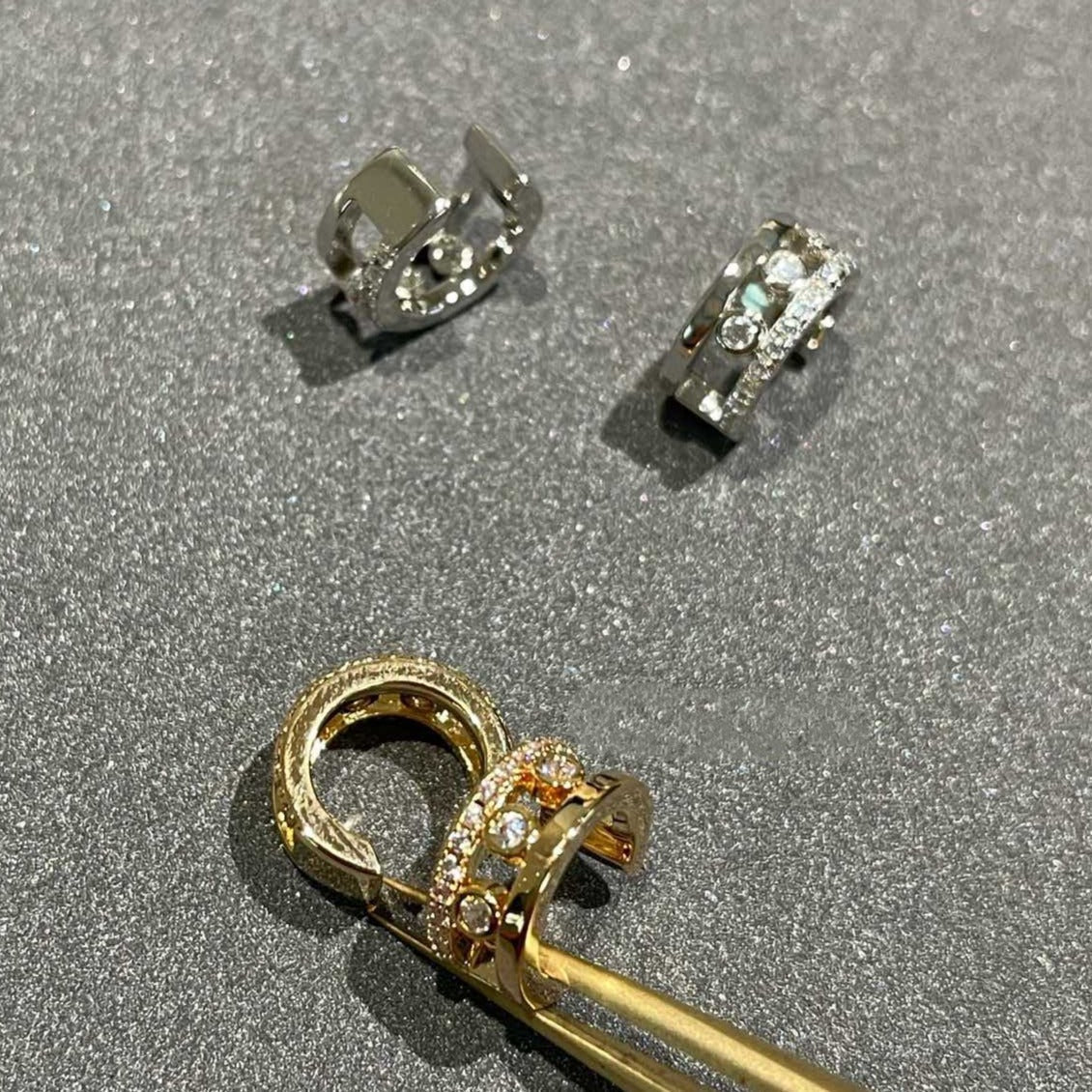 [⭐Miroze]MOVE ROMANE EARRINGS DIAMOND