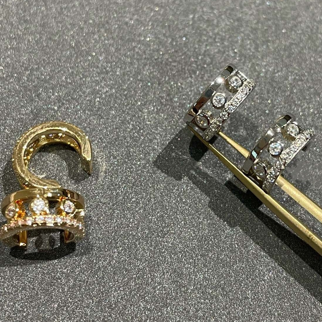 [⭐Miroze]MOVE ROMANE EARRINGS DIAMOND