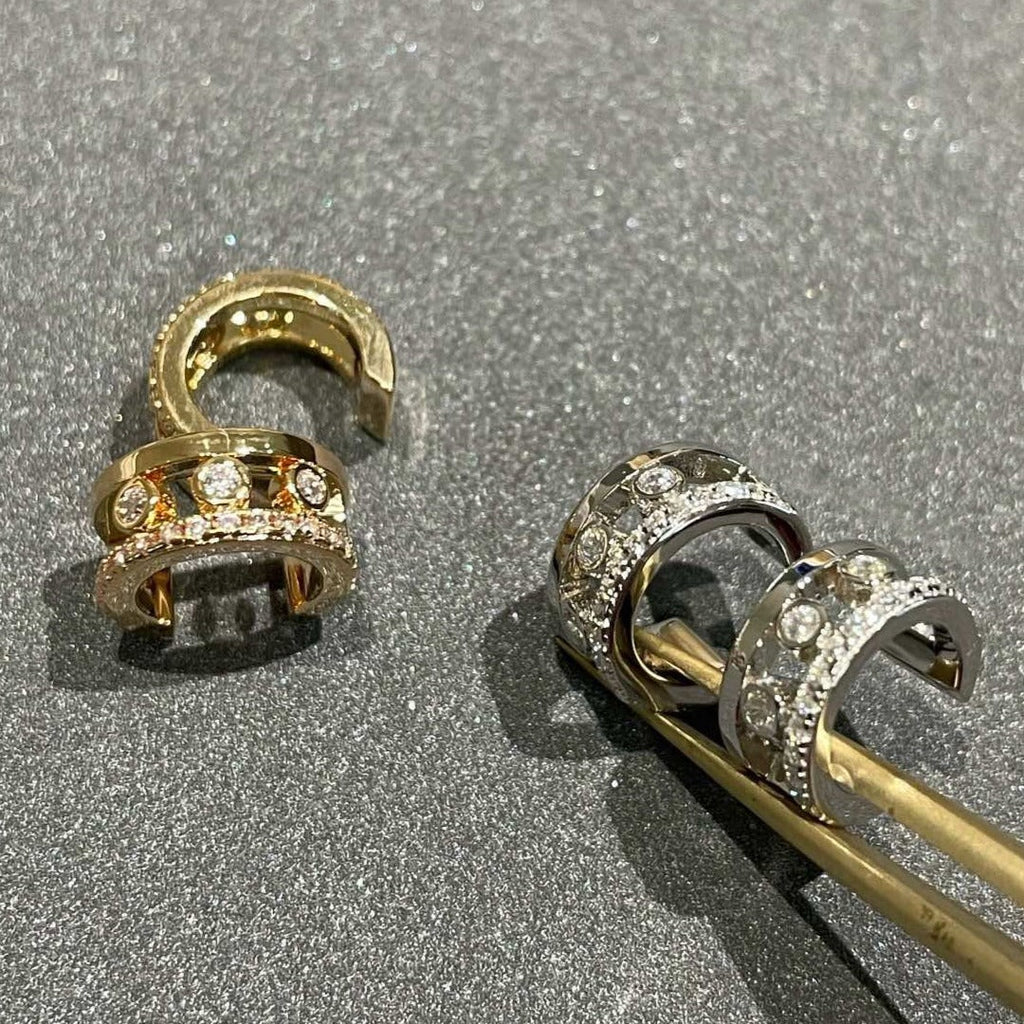 [⭐Miroze]MOVE ROMANE EARRINGS DIAMOND
