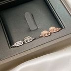 [⭐Miroze]CREOLES MOVE UNO MINI 1 DIAMOND EARRINGS