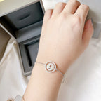 [⭐Miroze]LUCKY MOVE PAVED DIAMOND BRACELET