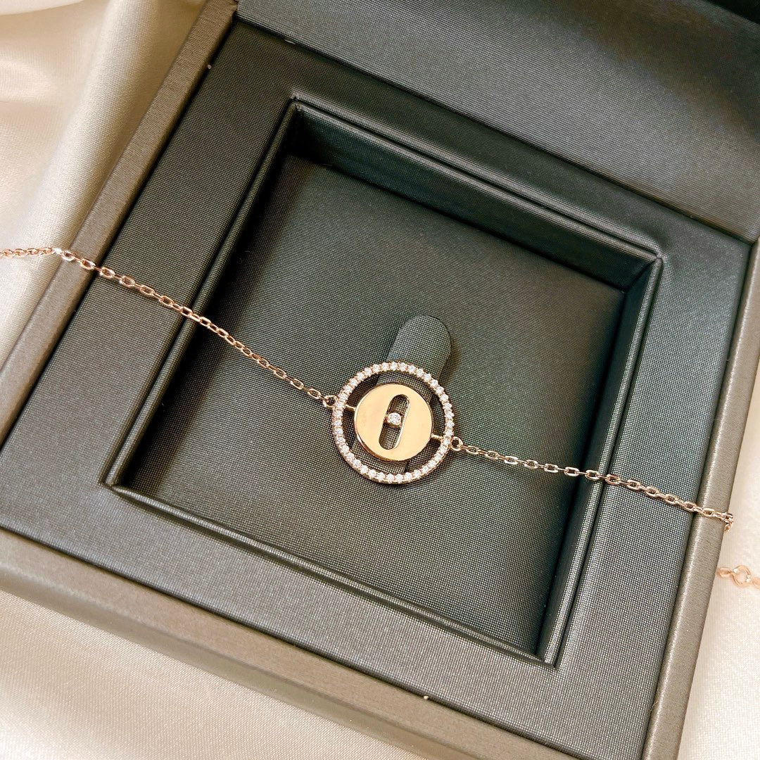 [⭐Miroze]LUCKY MOVE PAVED DIAMOND BRACELET