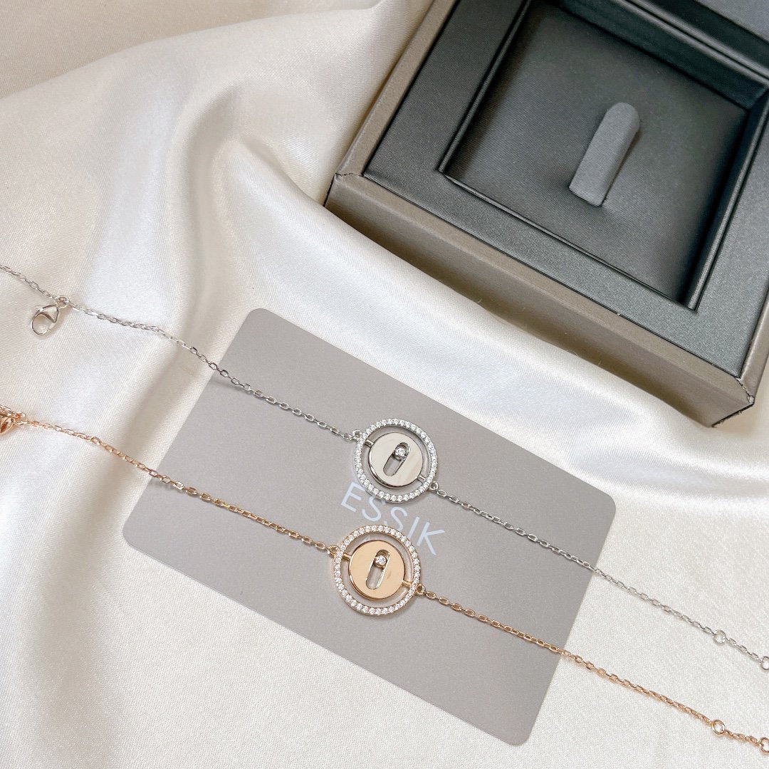 [⭐Miroze]LUCKY MOVE PAVED DIAMOND BRACELET