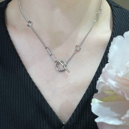 [⭐Miroze]HM STERLING CHAINE D'ANCRE HEART