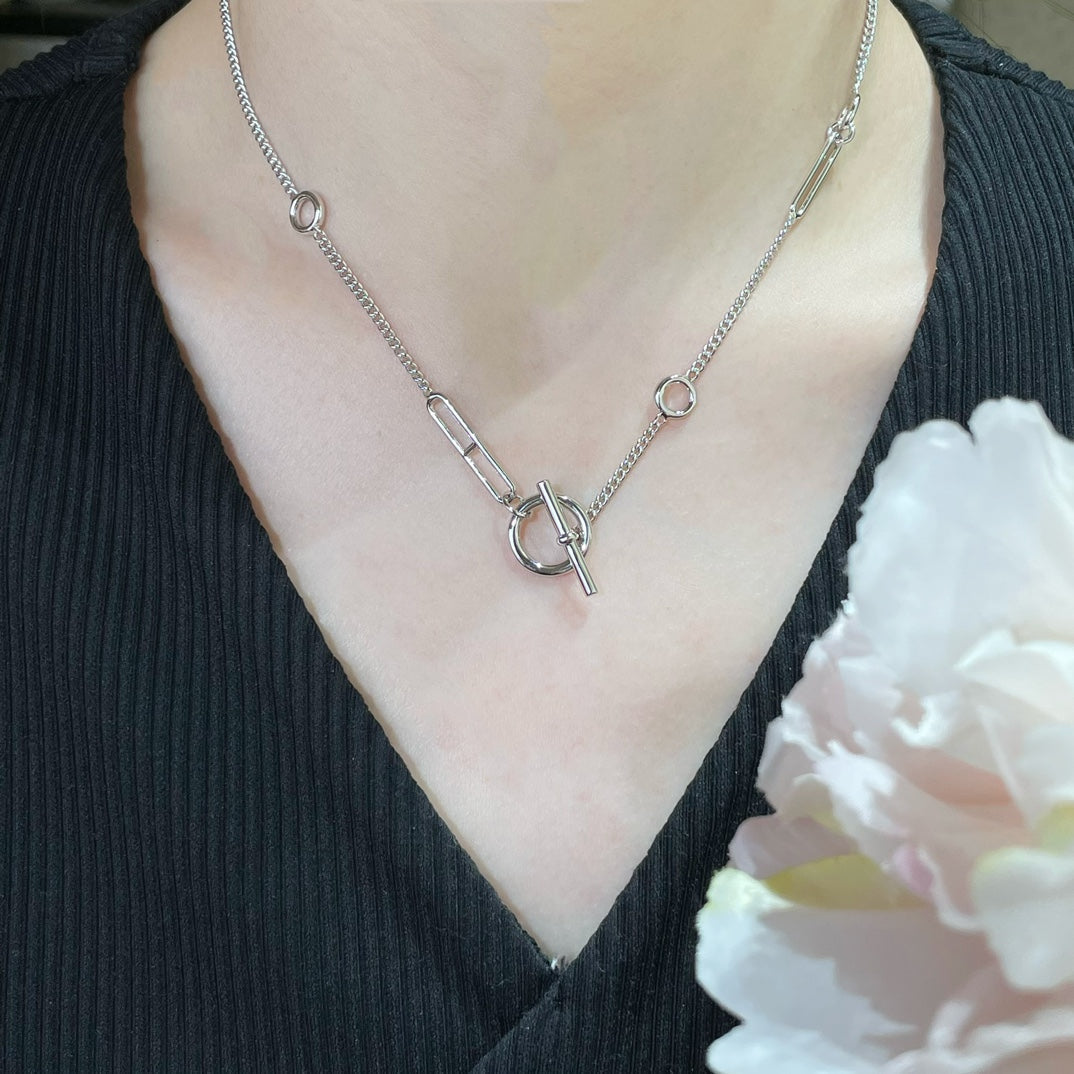 [⭐Miroze]HM STERLING CHAINE D'ANCRE HEART