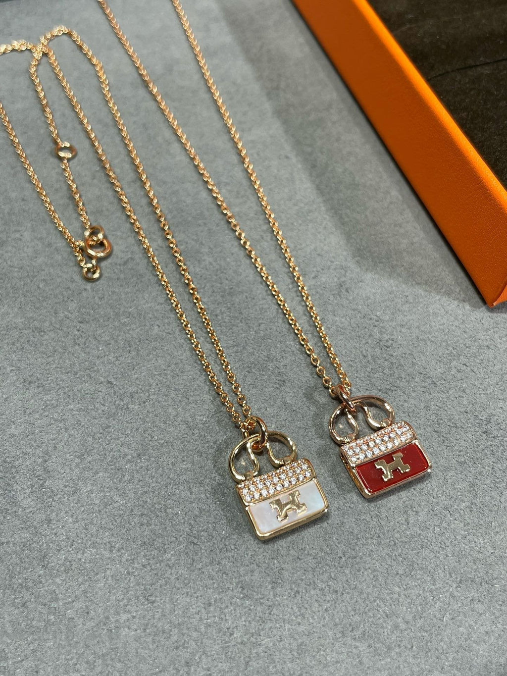 ⭐Miroze H CIRCE MOISSANITE PENDANT NECKLACE GOLD