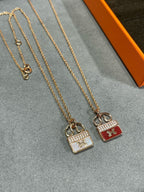 ⭐Miroze H CIRCE MOISSANITE PENDANT NECKLACE GOLD